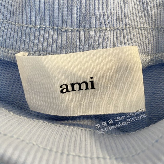 Ami專櫃2023SS新款愛心刺繡五分短褲 男女同款 tzy2664